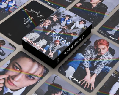 Голографичечкие карточки stray kids K-POP lomo кейпоп карти к поп стрей кидс стрэйкидс СК - 5 star #2- 55 шт
