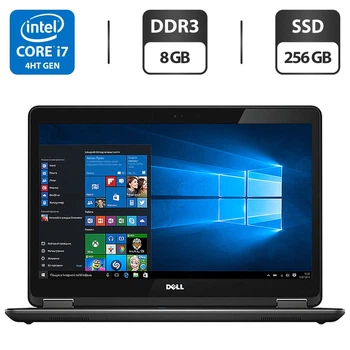 Ноутбук Б-класс Dell Latitude E7440 / 14" (1600x900) TN / Intel Core i7-4600U (2 (4) ядра по 2.1 - 3.3 GHz) / 8 GB DDR3 / 256 GB SSD / Intel HD Graphics 4400 / WebCam / HDMI б/у