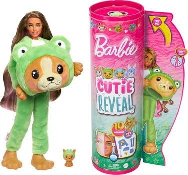 Лялька Barbie Cutie Reveal Чудове комбо Цуценя в костюмі жабки