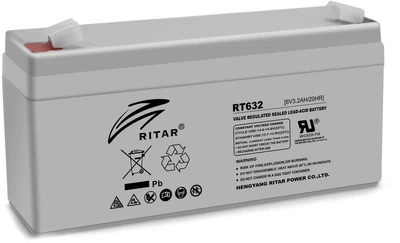 Аккумулятор мультигелевый Ritar RT632 6V 3.2 Ah AGM VRLA