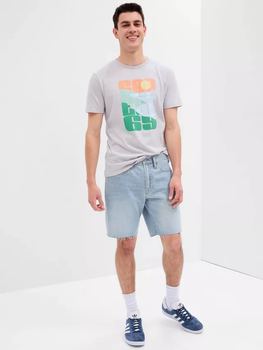 Шорти джинсові GAP V-STRAIGHT DENIM SHORT COLES CREEK 34 Блакитний 602501-00