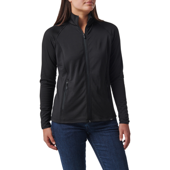 Куртка флисовая женская 5.11 Tactical Women's Stratos Full Zip L Black
