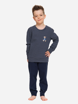Дитяча піжама для хлопчика Doctor Nap PDB.5256 122-128 см Темно-синя (5902701180270)