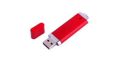 Флешка usb 2.0 RED 64 gb червона квадратна