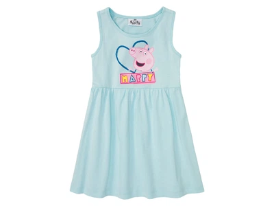 Платье хлопковое для девочки Disney Свинка Пеппа 381970 122-128 см (6-8 years) Голубой