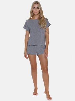 Піжама (футболка + шорти) жіноча Doctor Nap PM.5311 L Темно-сіра (5902701189952)