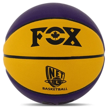 Мяч баскетбольный FoxBall Basketball Net 8977 размер 7 Yellow-Purple