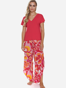 Піжама (футболка + штани) жіноча Doctor Nap PM.5320 XL Червона (5902701190378)