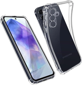 Чохол Fiji Proof Samsung Galaxy A55 5G (A556) прозорий бампер з посиленими бортами Transparent