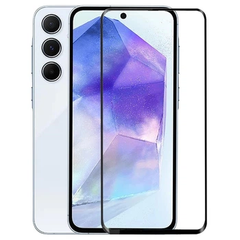 Защитное стекло Fiji Premium для Samsung Galaxy A55 5G (A556) полная проклейка Anti-Static черный