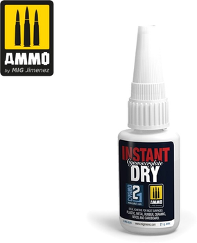 Миттєво висихаючий ціаноакрилат Ammo Instant Dry Cyanoacrylate Glue 21 г (8432074080466)