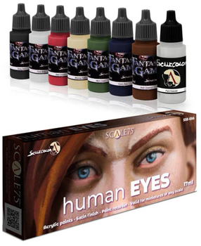 Zestaw farb Scale 75 Human Eyes 8 szt x 17 ml (8423153062343)