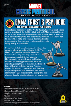 Набір фігурок для складання та розфарбовування Marvel Crisis Protocol Emma Frost & Psylocke Atomic Mass Games 3 шт (0841333119096)