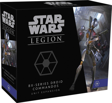 Набір фігурок для складання та розфарбовування Fantasy Flight Games Star Wars Legion BX Series Droid Commandos Unit Expansion 7 шт (0841333111564)