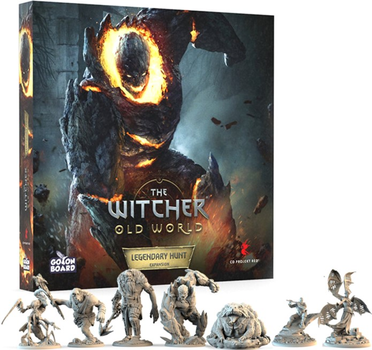 Zestaw figurek do złożenia i pomalowania Asmodee The Witcher Old World Legendary Hunt Expansion 7 szt (5906874198612)