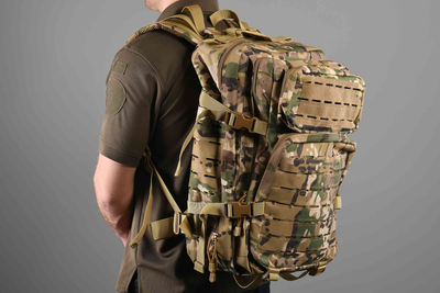 Тактичний рюкзак 2E Tactical 45L, камуфляж (2E-MILTACBKP-45L-MC)