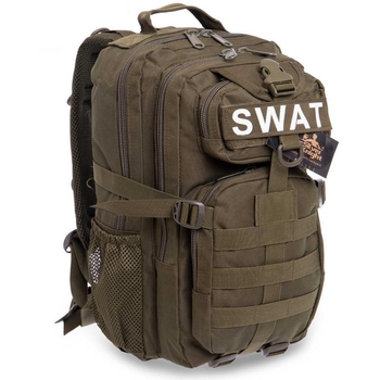 Рюкзак тактичний штурмовий SILVER KNIGHT SWAT-3P розмір 40x23x18см 16л Оливковий
