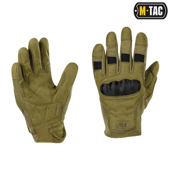 Тактичні рукавички із вбудованим захистом M-Tac Assault Tactical Mk.6 Olive (Олива) Розмір L