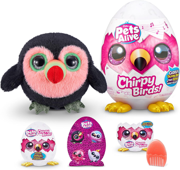 Интерактивная игрушка Веселые птички Pets Alive Chirpy Birds Toucan 9537E