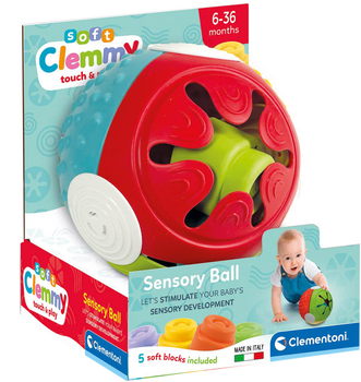 Zabawka sorter Clementoni Soft Clemmy Edukacyjna piłka sensoryczna (8005125176892)