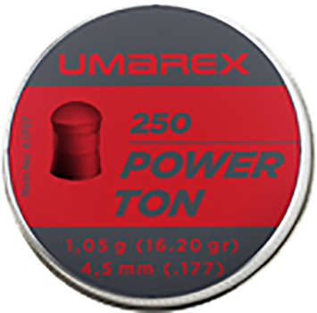 Свинцеві кулі Umarex Power Ton 1.05 г калібр 4.5 (.177) 250 шт (4.1707)