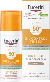 Сонцезахисний гель-крем Eucerin Oil Control Dry Touch SPF 50+ 50 мл (4005800341106)