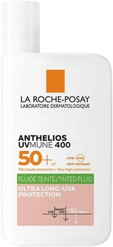Сонцезахисний флюїд для обличчя La Roche Posay Anthelios Uv-Mune 400 Light Tinted Control SPF 50+ 50 мл (3337875847087)