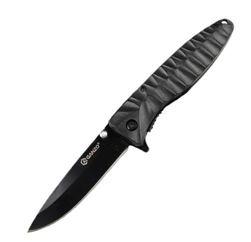 Нож складной туристический, охотничий Liner lock Ganzo G620b-1 Black 205 мм