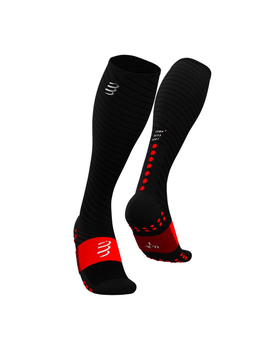 Гольфы компрессионные для бега Compressport Full Socks Oxygen, Black, T3 (42-44)