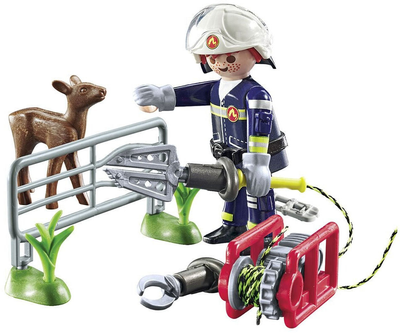 Набір фігурок Playmobil Action Heroes Пожежна бригада з порятунку тварин (4008789714671)
