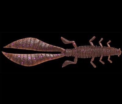 Силикон Megabass Custom Worm Pataliro 3.5inch #06 cinnamon/purple flake