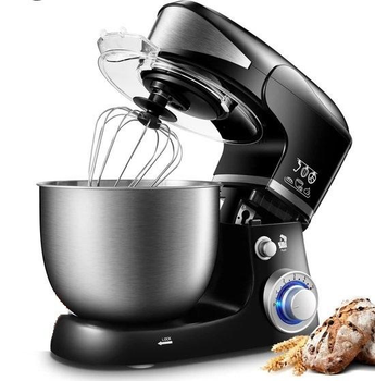 Тістоміс Royalty Line PKM-1600 Black SLOVAKIA 1600W 6L кухонний комбайн міксер планетарний