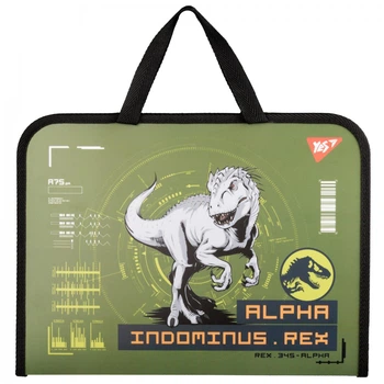 Папка-портфель Yes Jurassic World хакі FC (492242)