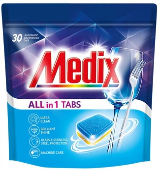 Таблетки для посудомийних машин Medix 30 шт (3801003002643)