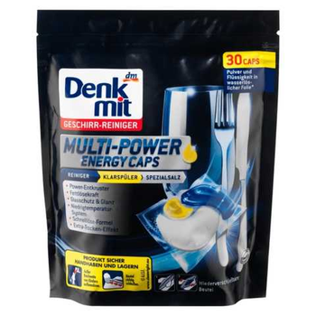 Капсули для посудомийних машин Denkmit Spülmaschinen-Caps Multi-Power Energy 30 шт