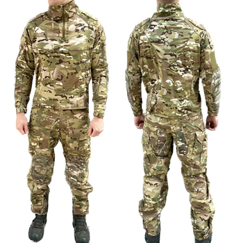 Тактична Військова Форма Убакс Ubacs RipStop Тактичний костюм З М'якими Вставками 3XL Мультикам