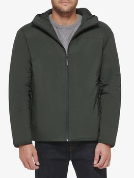 Куртка демисезонная с капюшоном мужская Tommy Hilfiger 493155840 2XL Зеленая (1159815731)