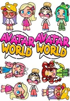 Вафельная картинка Аватар Ворлд (Avatar World) А4 (p1554)