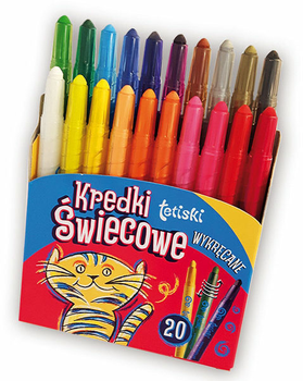 Zestaw kolorowych woskowe ołówków Tetis 20 szt (5906858029017)