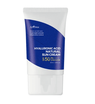 Увлажняющий минеральный солнцезащитный крем IsNtree Hyaluronic Acid Natural Sun Cream SPF50+ PA++++ 50ml