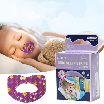 Полоски для обеспечения носового дыхания во сне Kids Sleep Strips 30 шт Детские РК011