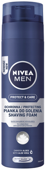 Pianka do golenia Nivea Men Protect & Care ochronna 200 ml (4005808222575)