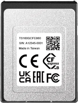 Карта пам'яті Transcend CFexpress Type A 160GB UHS-II (TS160GCFE860)
