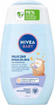 Mleczko do ciała dla dzieci Nivea Baby nawilżające na dobranoc 200 ml (5900017090498)