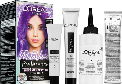 Farba do włosów L'Oreal Paris Preference Metavivids 9.120 Meta Lilac (3600524105112)