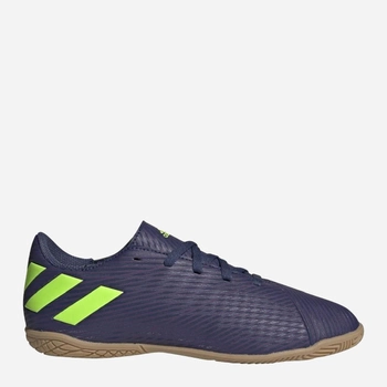 Dziecięce buty piłkarskie halówki chłopięce Adidas Nemeziz Messi 19.4 In J EF1817 28.5 Niebieskie (4062053954934)
