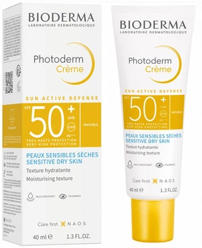 Крем Фотодерм для сухої та чутливої шкіри SPF 50+ Bioderma Photoderm Crème SPF 50+ 40 мл