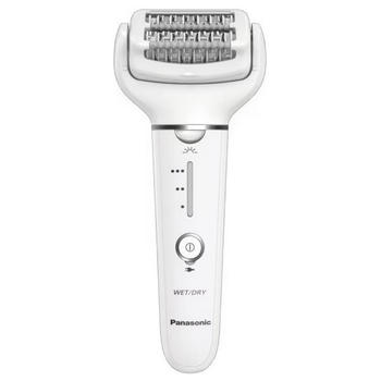 Эпилятор Panasonic пинцетный, аккумуляторный, пинцет.-60, влажн.+сух., насадок-2, футляр, белый
