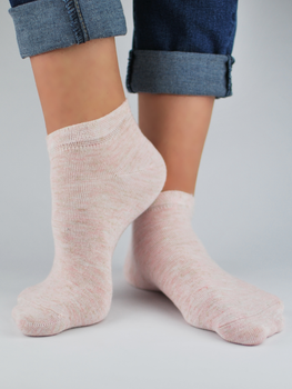 Шкарпетки жіночі короткі бавовняні Noviti ST022-W-03 35-38 Рожеві (5905204314586)