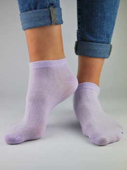 Шкарпетки жіночі короткі бавовняні Noviti ST021-W-03 35-38 Фіолетові (5905204312087)